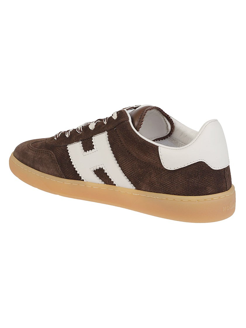 Hogan Cool Low Top Brown Calf Leather Sneakers