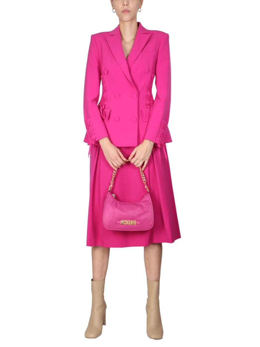 Moschino Flared Midi Skirt With Side Button