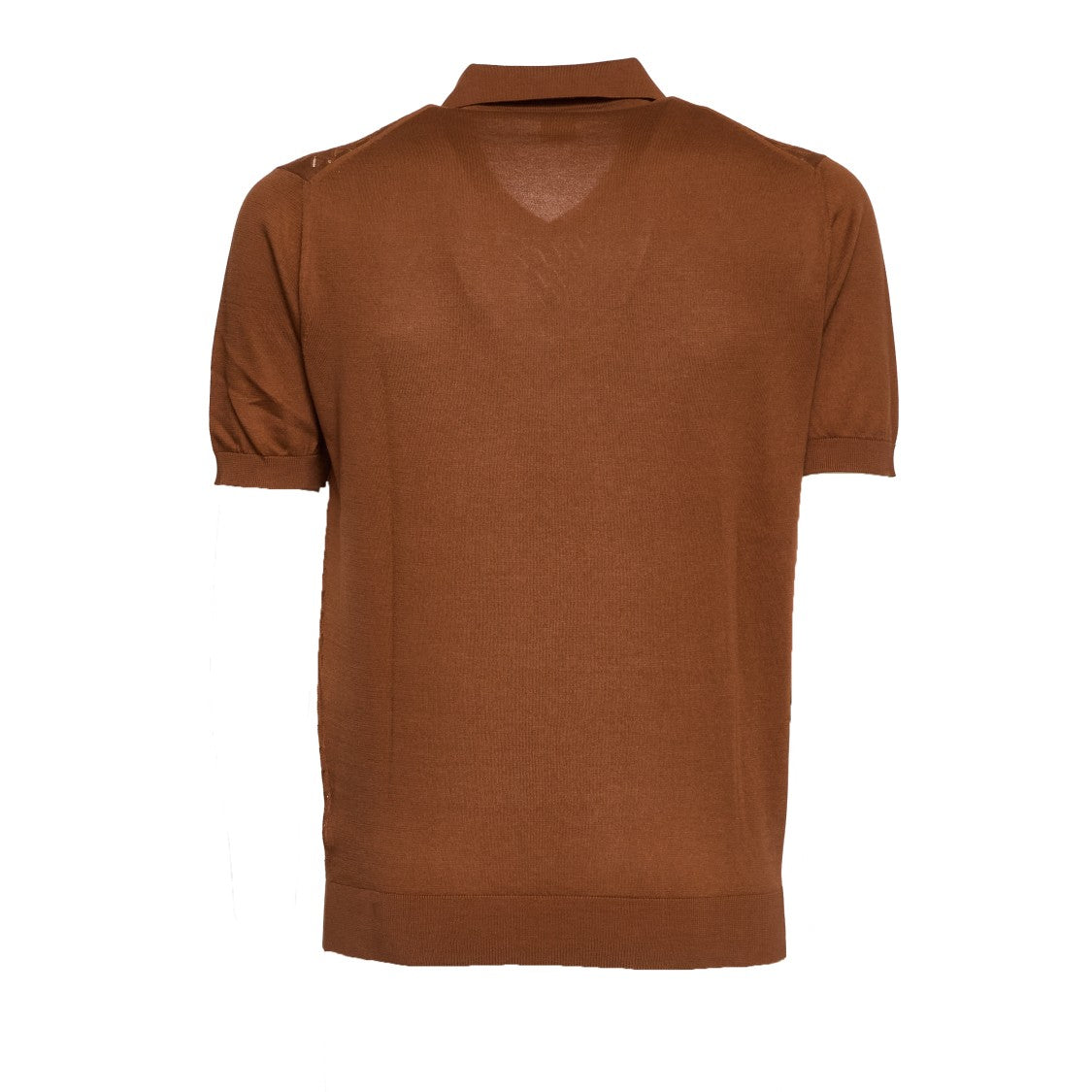 Fedeli Felipe Giza Cotton V-Neck Polo Shirt
