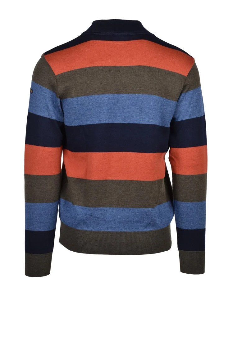 Paul & Shark Zip Pullover Mock Neck - Multicolor
