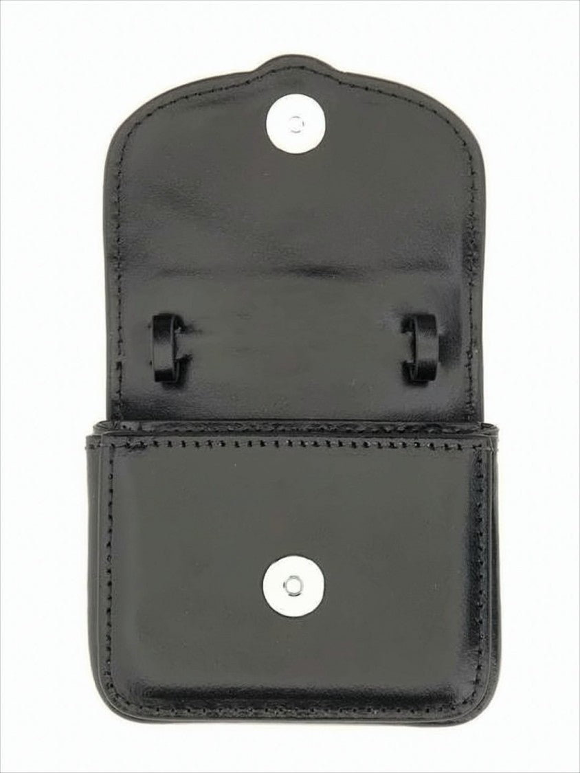 Vivienne Westwood Structured Leather Shoulder Bag With Metallic Emblem