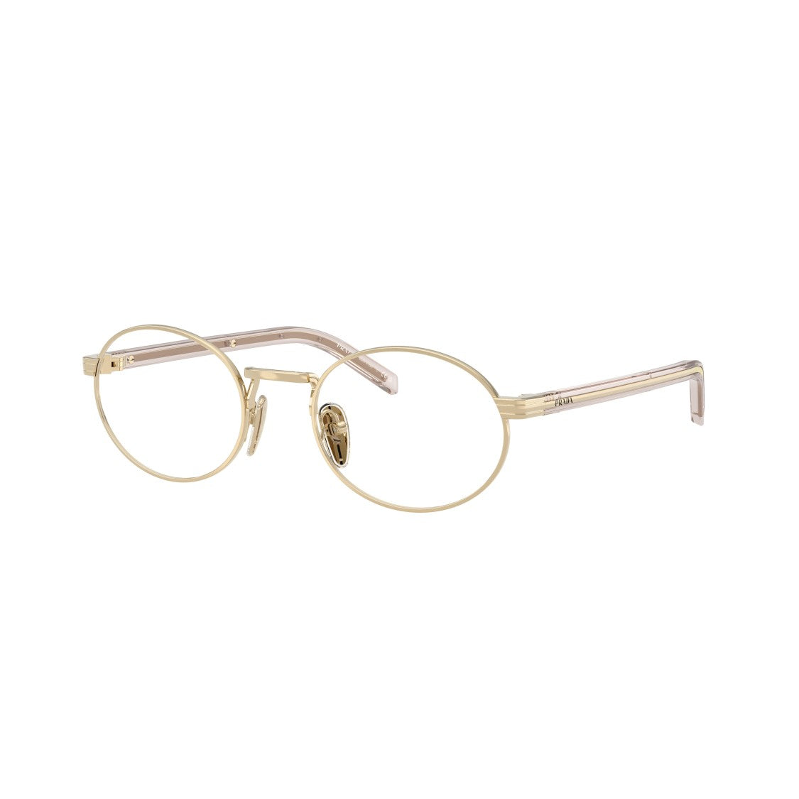 Prada 0Pr B55v Oval Metal Frame Eyeglasses