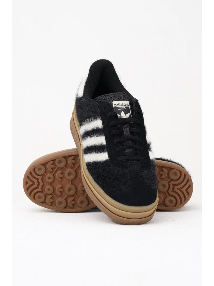 Adidas Black Leather Platform Sneakers