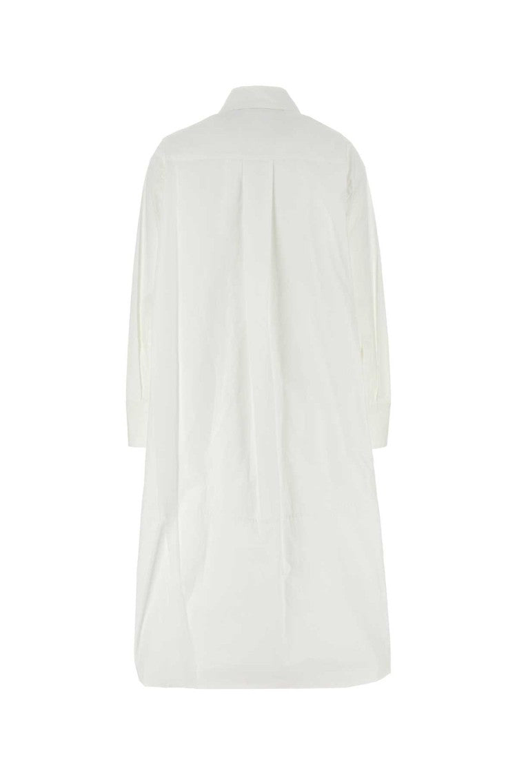 Jil Sander White Poplin Shirt Dress
