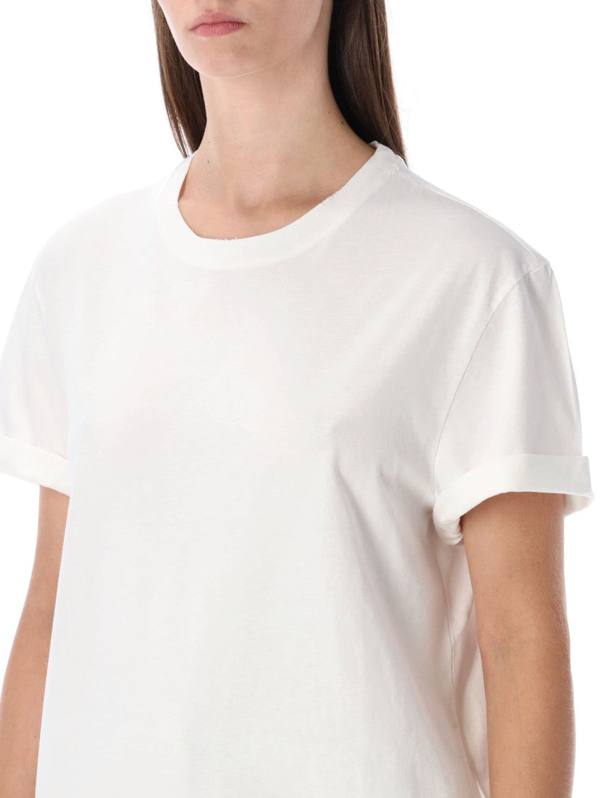 Golden Goose White Distressed Cotton T-Shirt