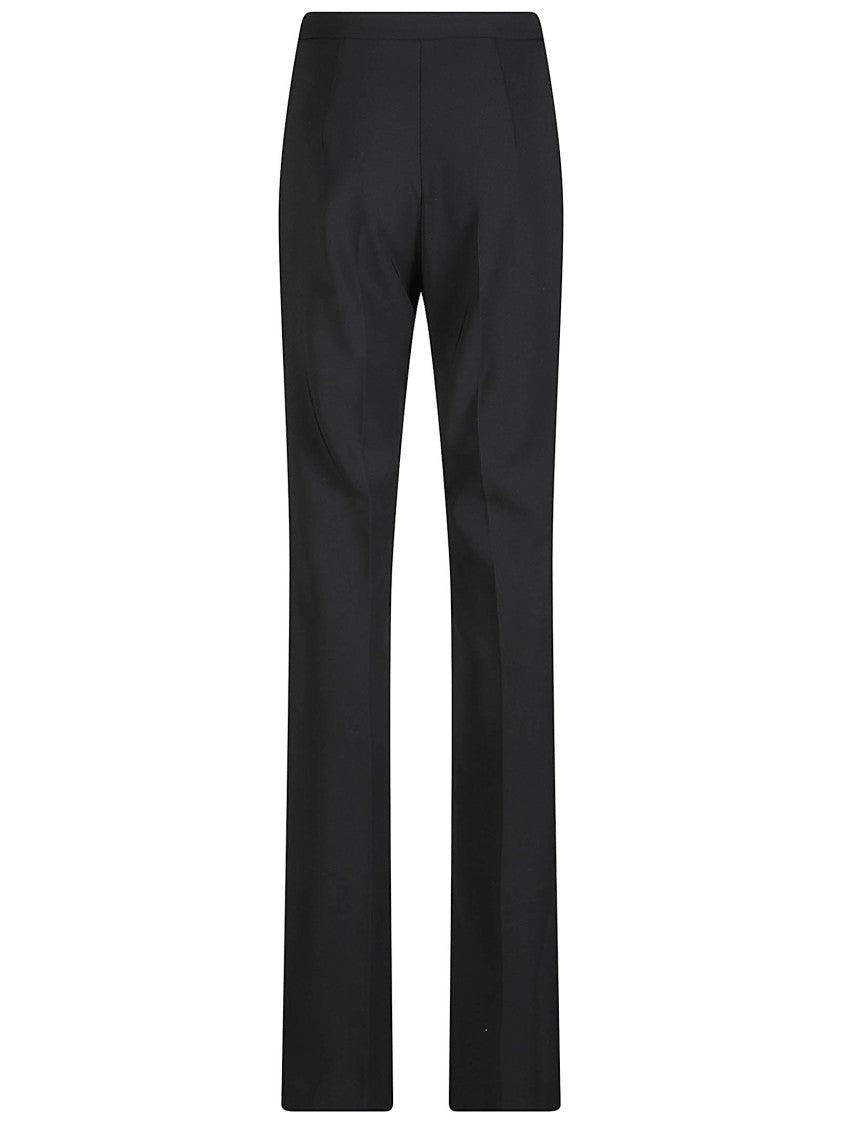 Elisabetta Franchi High-Waisted Straight-Leg Tailored Pants With Minimalist Finish