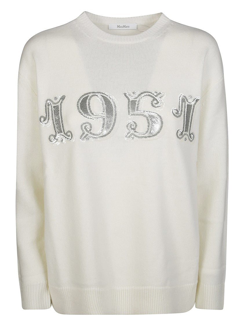 Max Mara Plata 1951 Strass Jersey Sweater