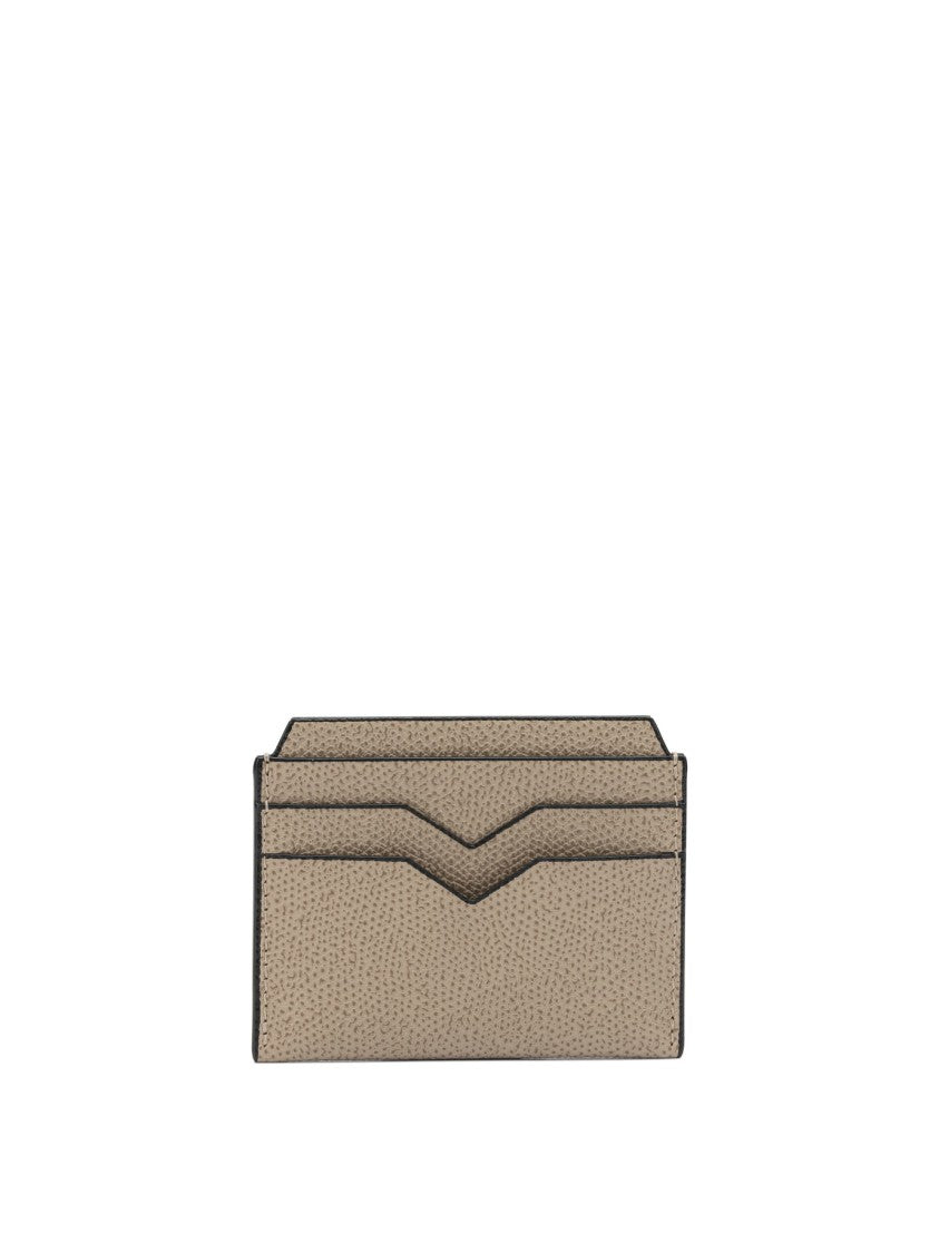 Valextra Millepunte Calfskin Leather Card Holder