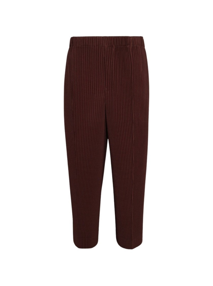 Homme Plissé Issey Miyake Pants Chocolate Brown