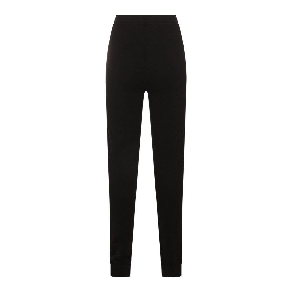Saint Laurent Slim-Fit Black Wool Trousers With High Elasticized Waistband