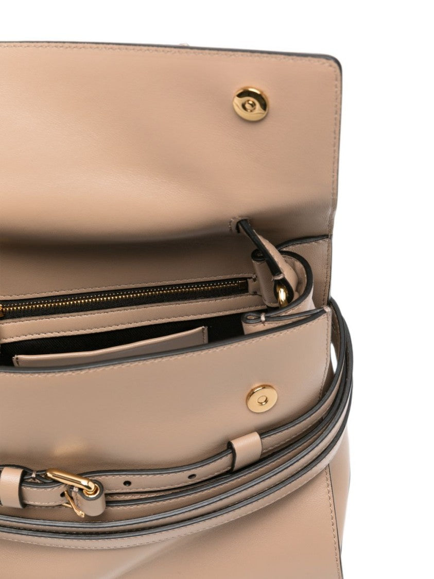 Moschino Structured Handbag With Soft Finish And Adjustable Strap