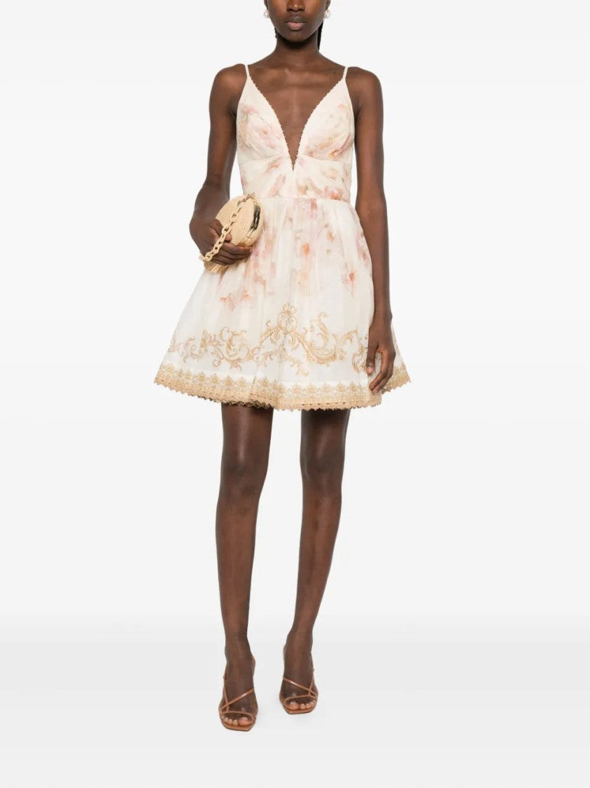 Zimmermann Hypnotic Trimmed Mini Dress