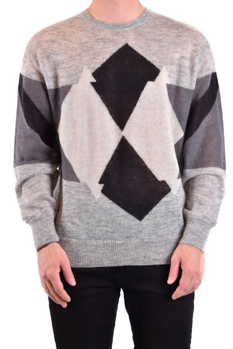 Neil Barrett Grey Knit Sweater
