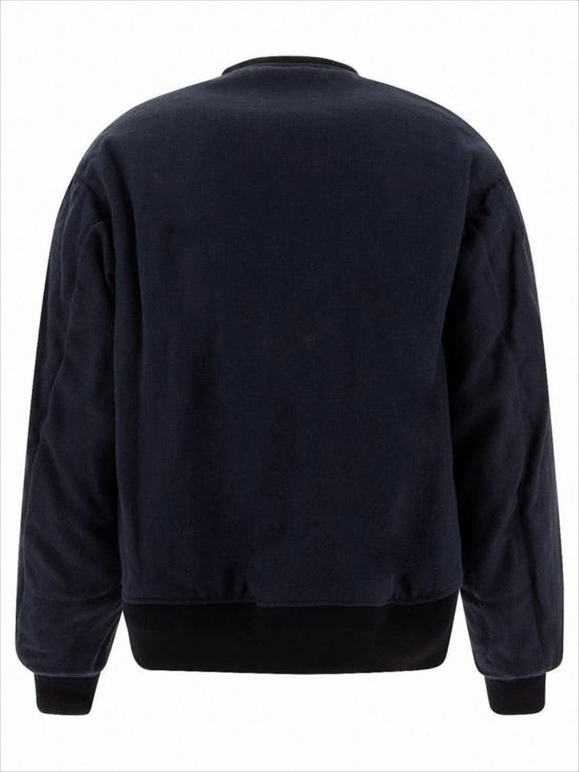 Visvim Black Jacket With Stand Collar