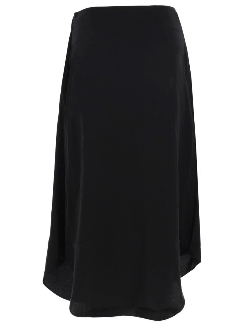 Diesel O-Tali Asymmetrical Bow Midi Skirt