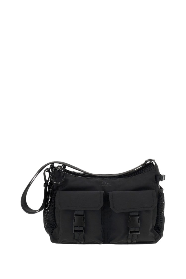 A.P.C. Functional Nylon Crossbody Bag With Buckle Flaps