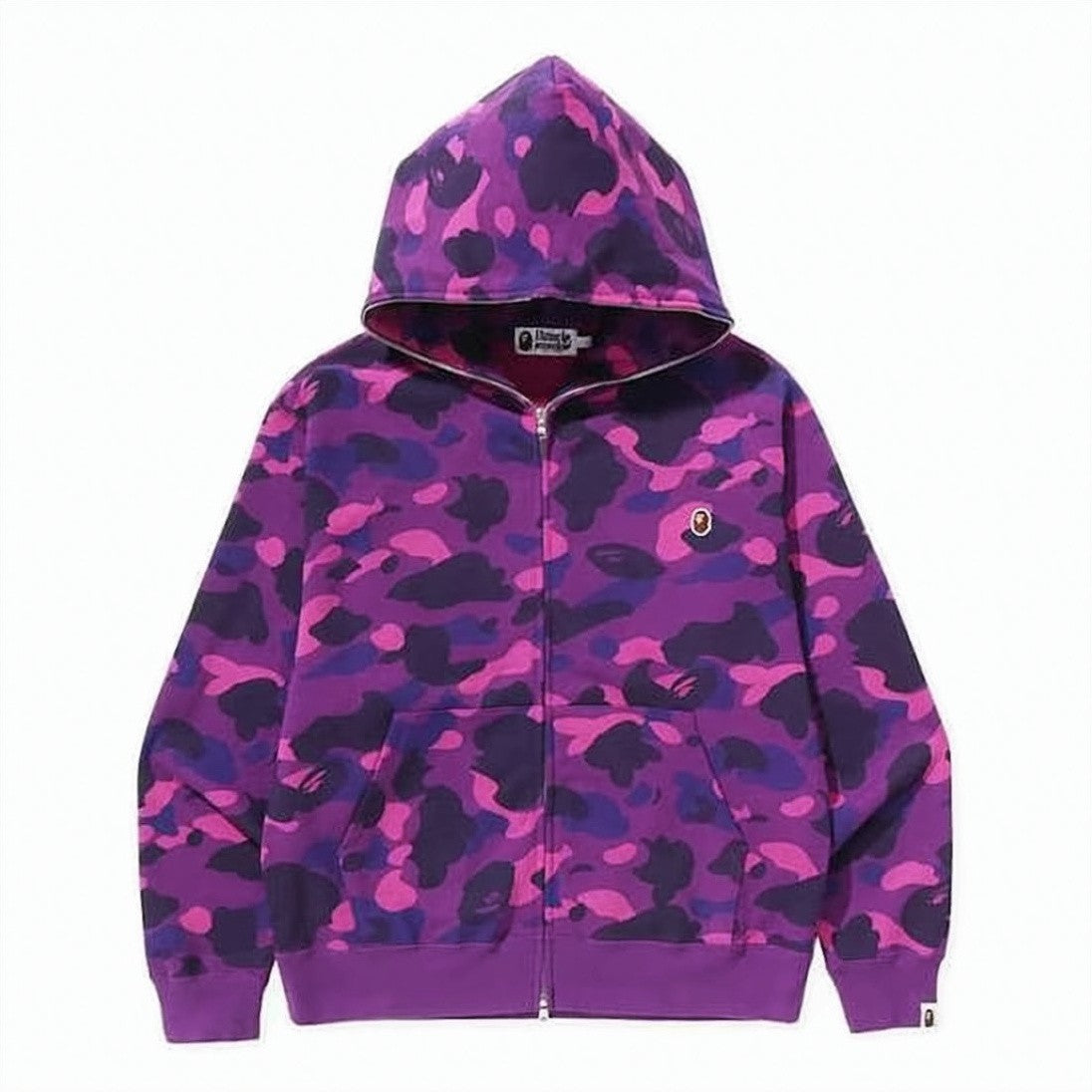 Bape Purple And Pink Camouflage Zip-Up Hoodie