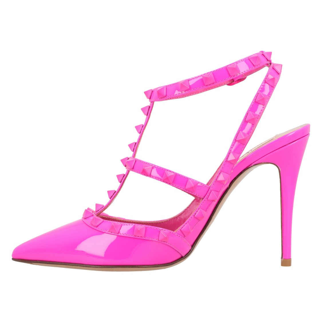 Valentino Rockstud Caged Pumps Pink