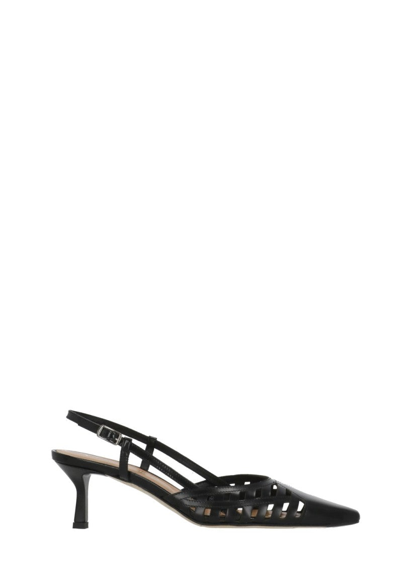 Juilie Dee Black Julie Dee Cut-Out Mules