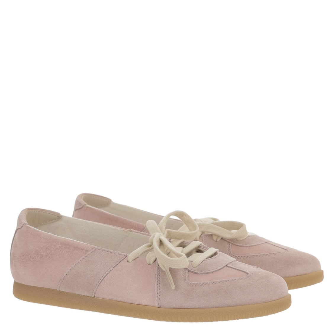 Maison Margiela Ballerina Flats With Round Toe And Front Lacing