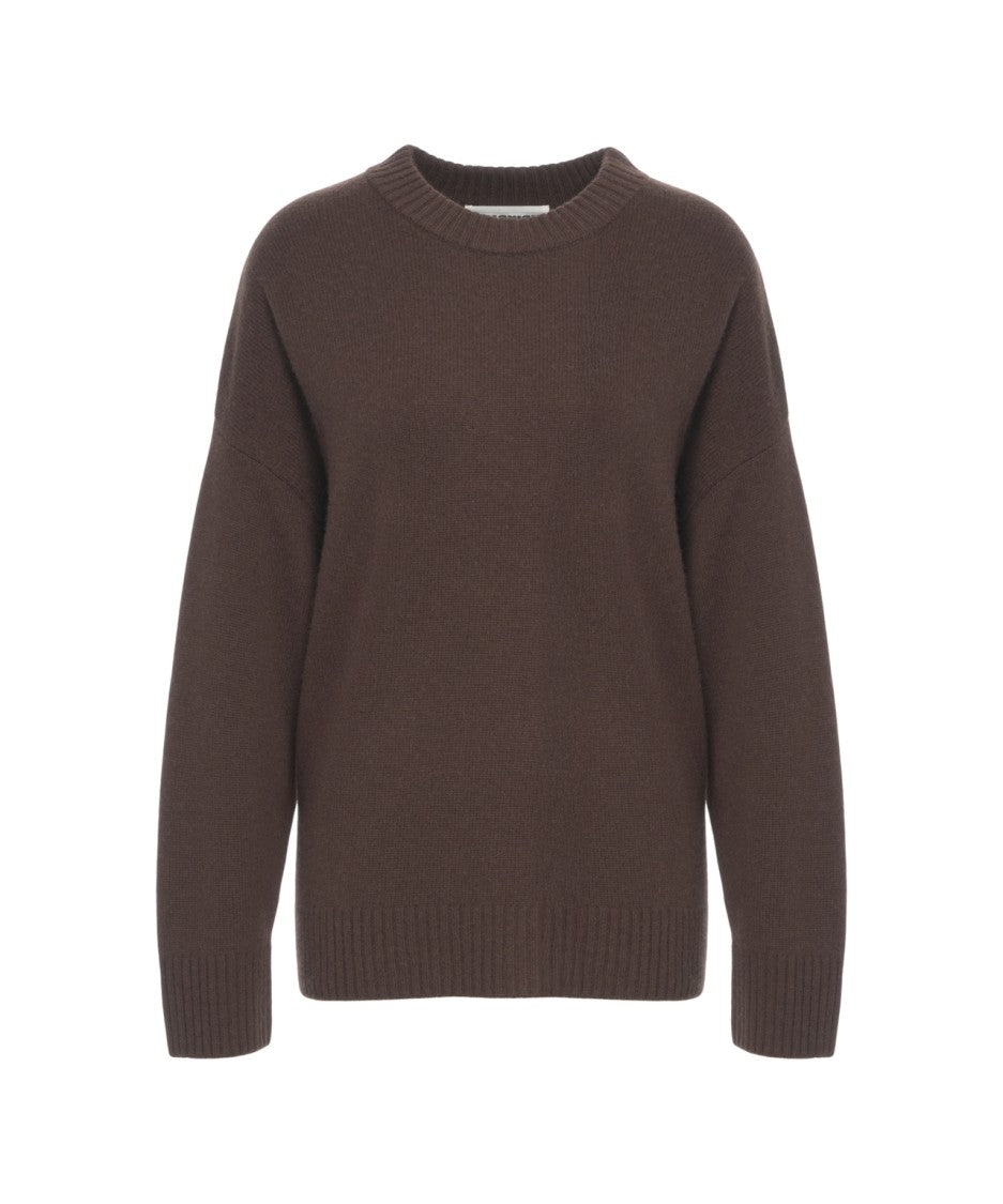 Crush Oversized Cashmere Sweater With Ribbed Details