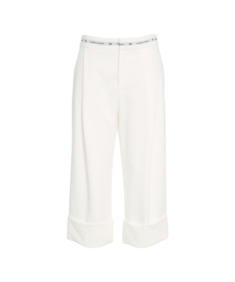 Elisabetta Franchi Refined Bermuda Shorts In High-Quality Crêpe