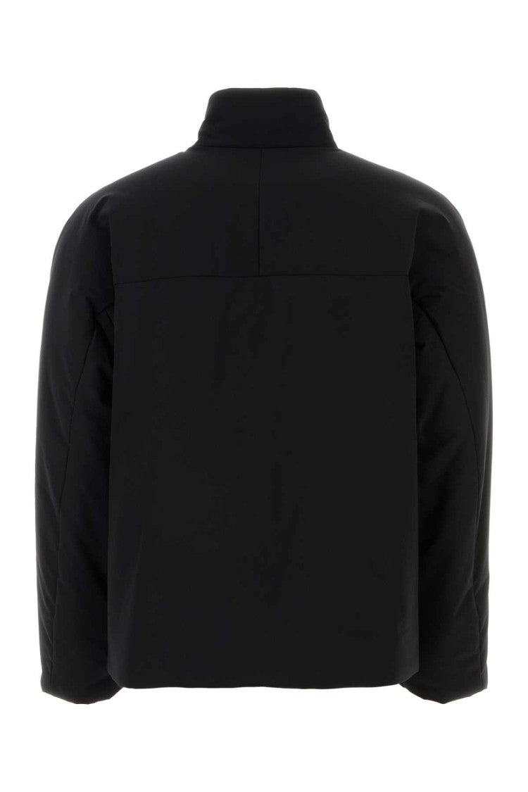 Salvatore Ferragamo Black Polyester Padded Jacket
