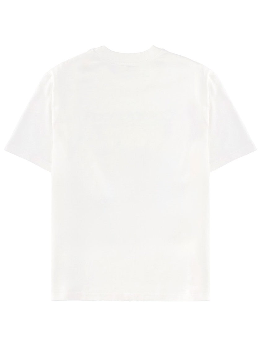 Casablanca Tennis Club Boxy Front Flame Cotton T-Shirt