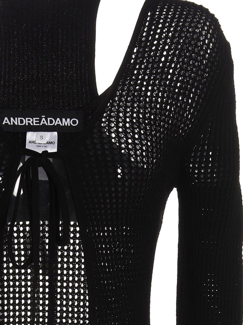 Andreâdamo Openwork Long Cardigan