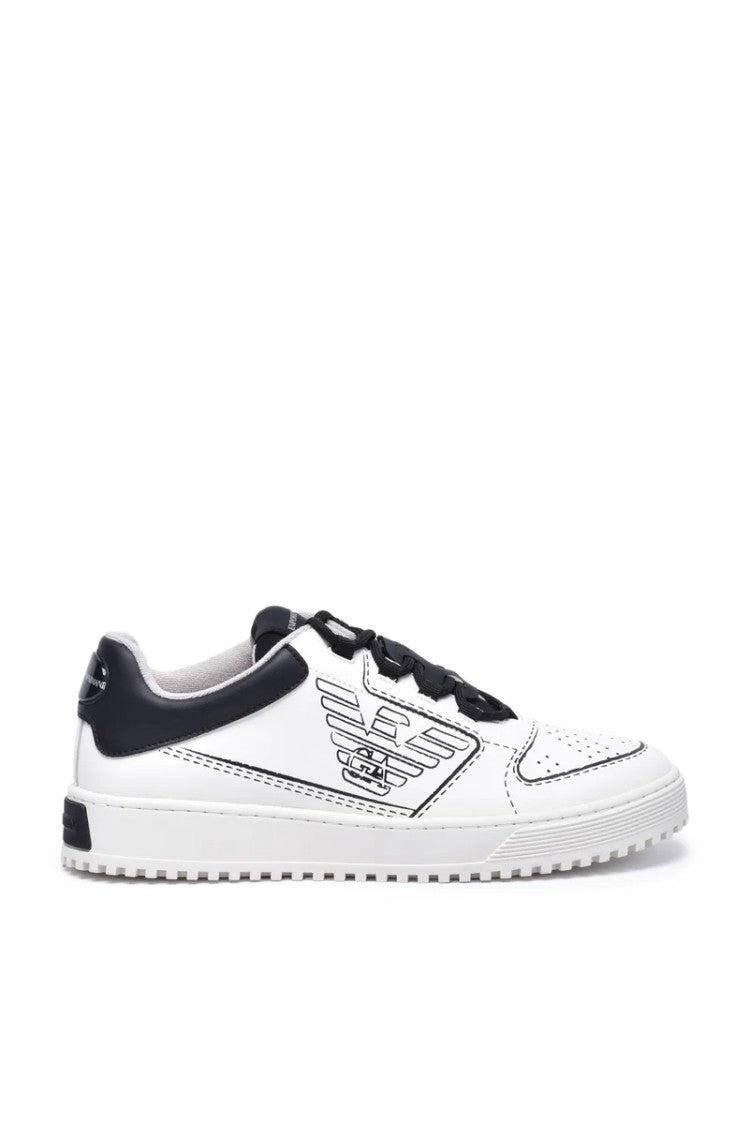 Emporio Armani Low-Top Sneakers With Contemporary Accents