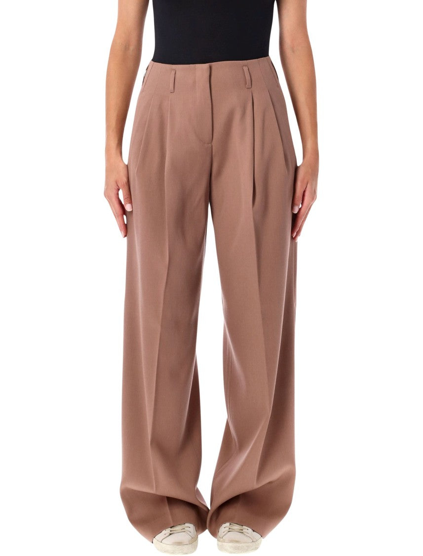Golden Goose Tailored Wide-Leg Pants With High Waist And Front Pleats