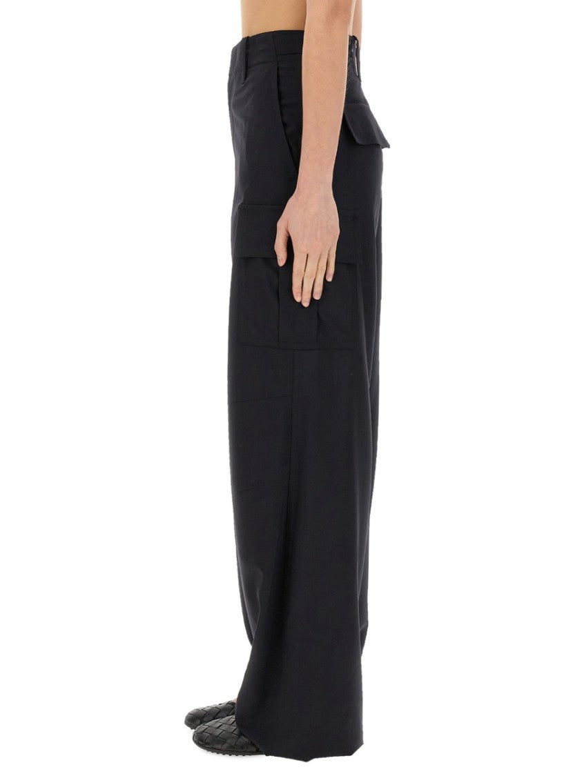 Bottega Veneta Tailored Wool Cargo Pants With Functional Pockets