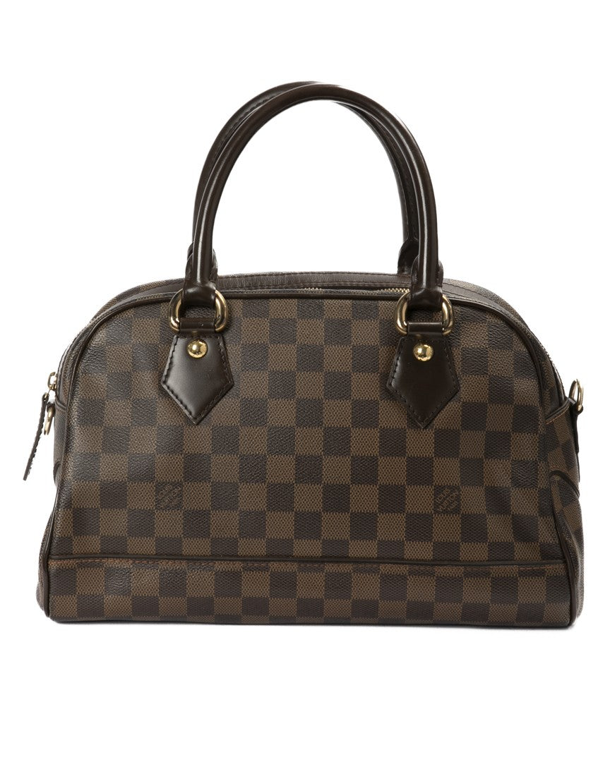 Louis Vuitton Damier Ebene Canvas Duomo Mm Top-Handle Bag