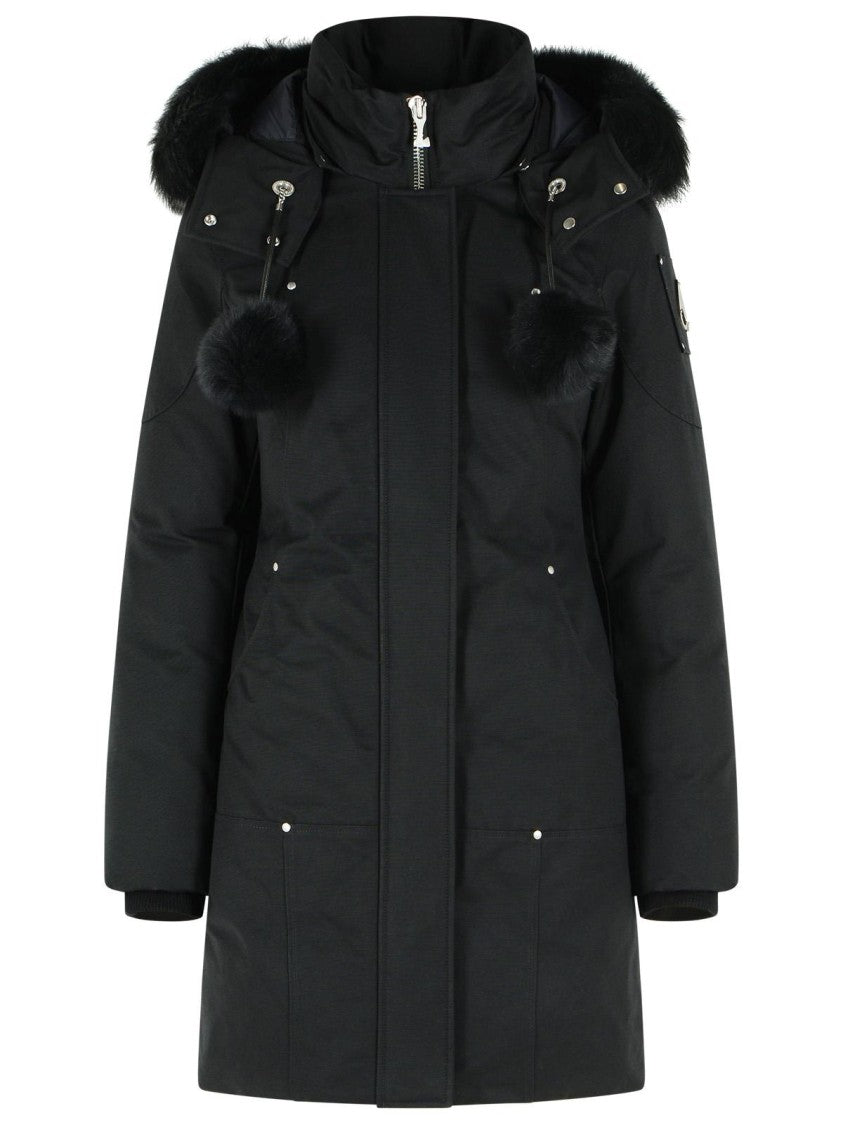 Moose Knuckles 'Stirling Original' Black Cotton Blend Parka