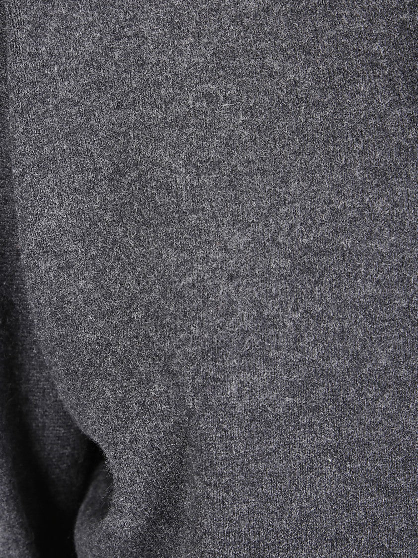 Extreme Cashmere Short Batwing Sleeve Cardigan With Logo Embroidery