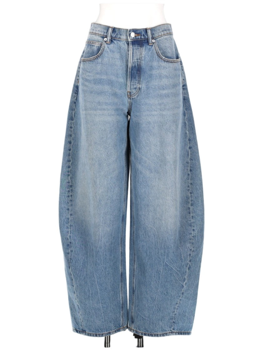 Alexander Wang Blow Up Wide-Leg Light Blue Denim Jeans