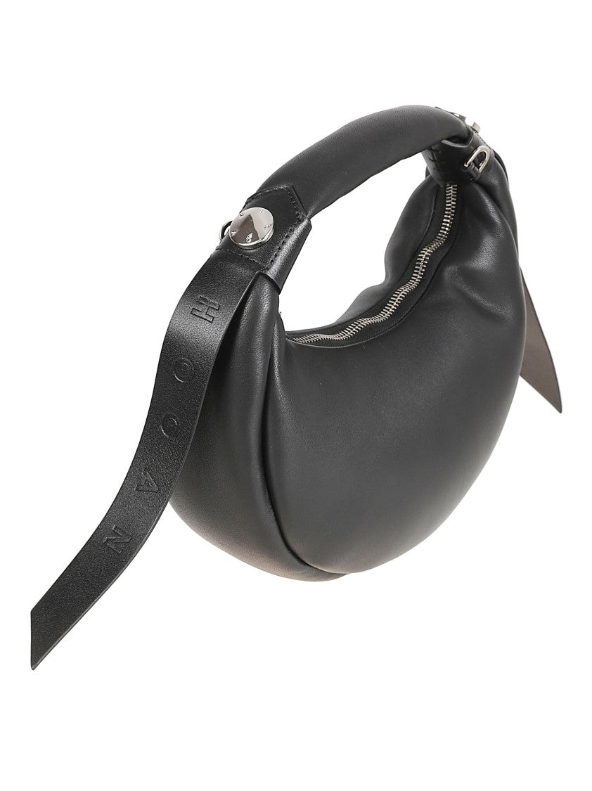 Hogan Rounded Black Bag With Soft Finish