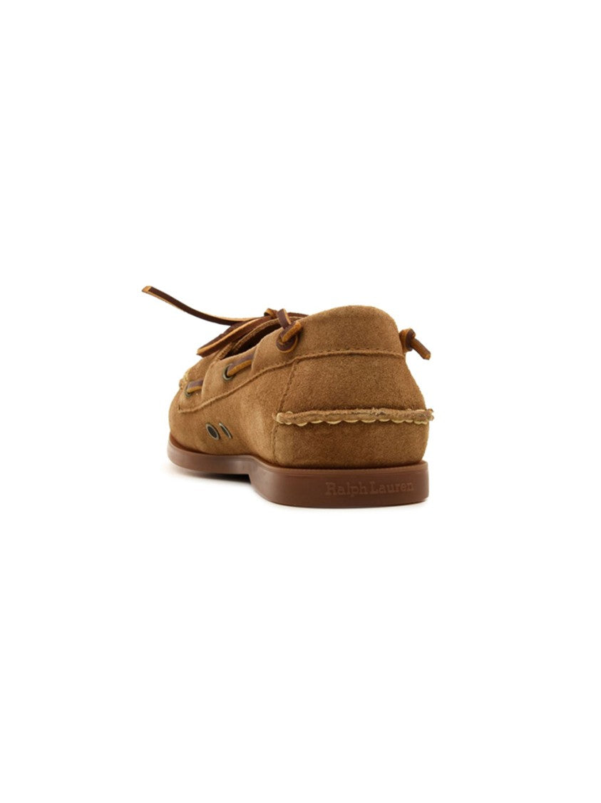 Polo Ralph Lauren Light Beige Merton Suede Boat Shoes