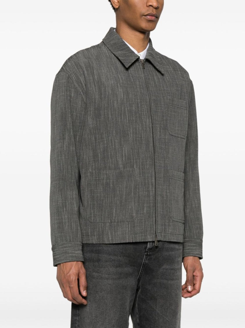 Golden Goose Medium Grey Mélange Virgin Wool Blend Jacket