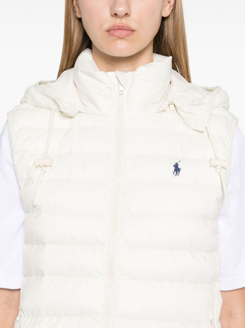 Polo Ralph Lauren Quilted Lightweight Jacket With Detachable Hood And Signature Motif