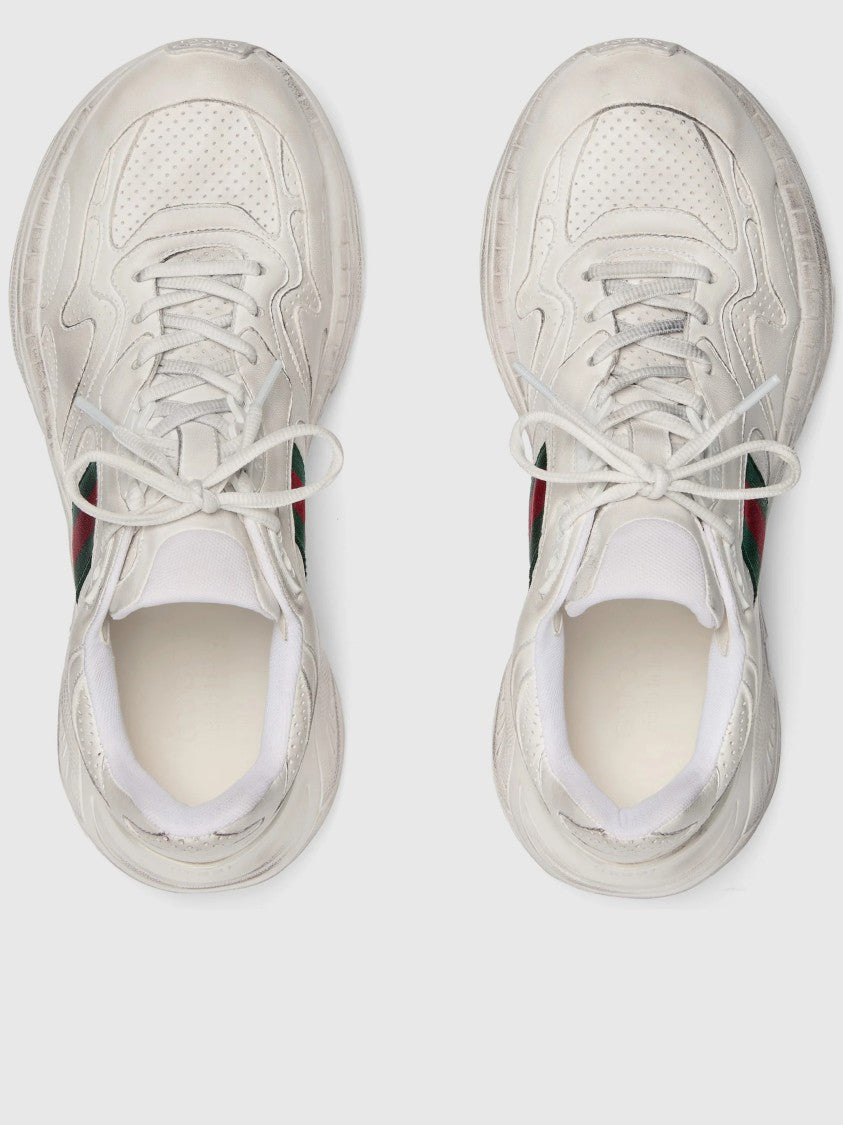 Gucci White 2.0 Chunky Sole Distressed Sneakers