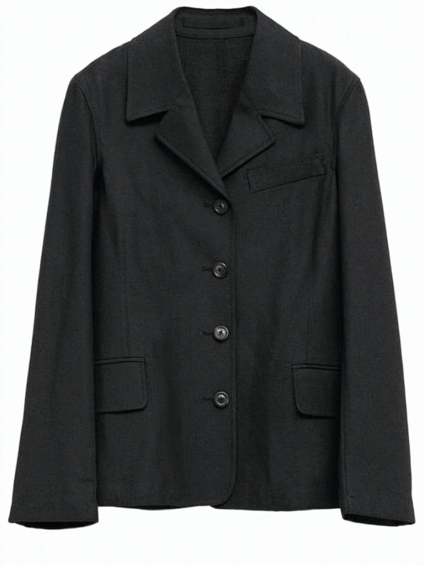 Our Legacy Textured Black Tailored Jacket