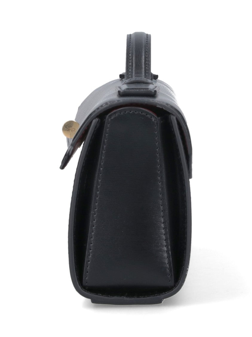 Anya Hindmarch Rectangular Black Leather Clutch