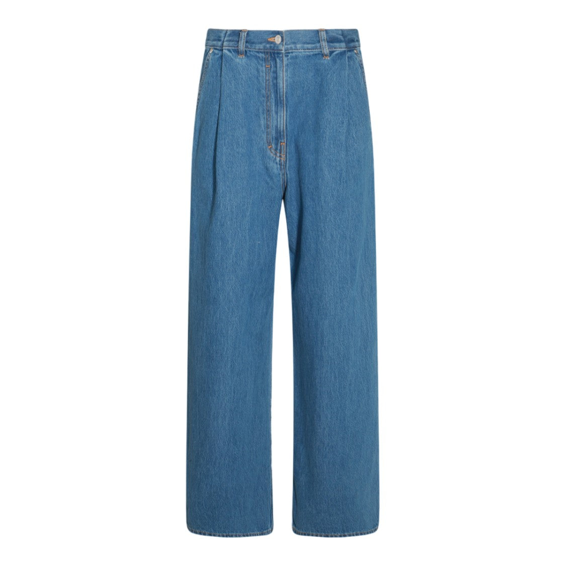 Givenchy High-Waisted Wide-Leg Jeans With V-Yoke Detail