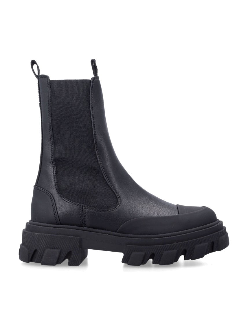 Ganni Cleated Mid Rubber Sole Boots