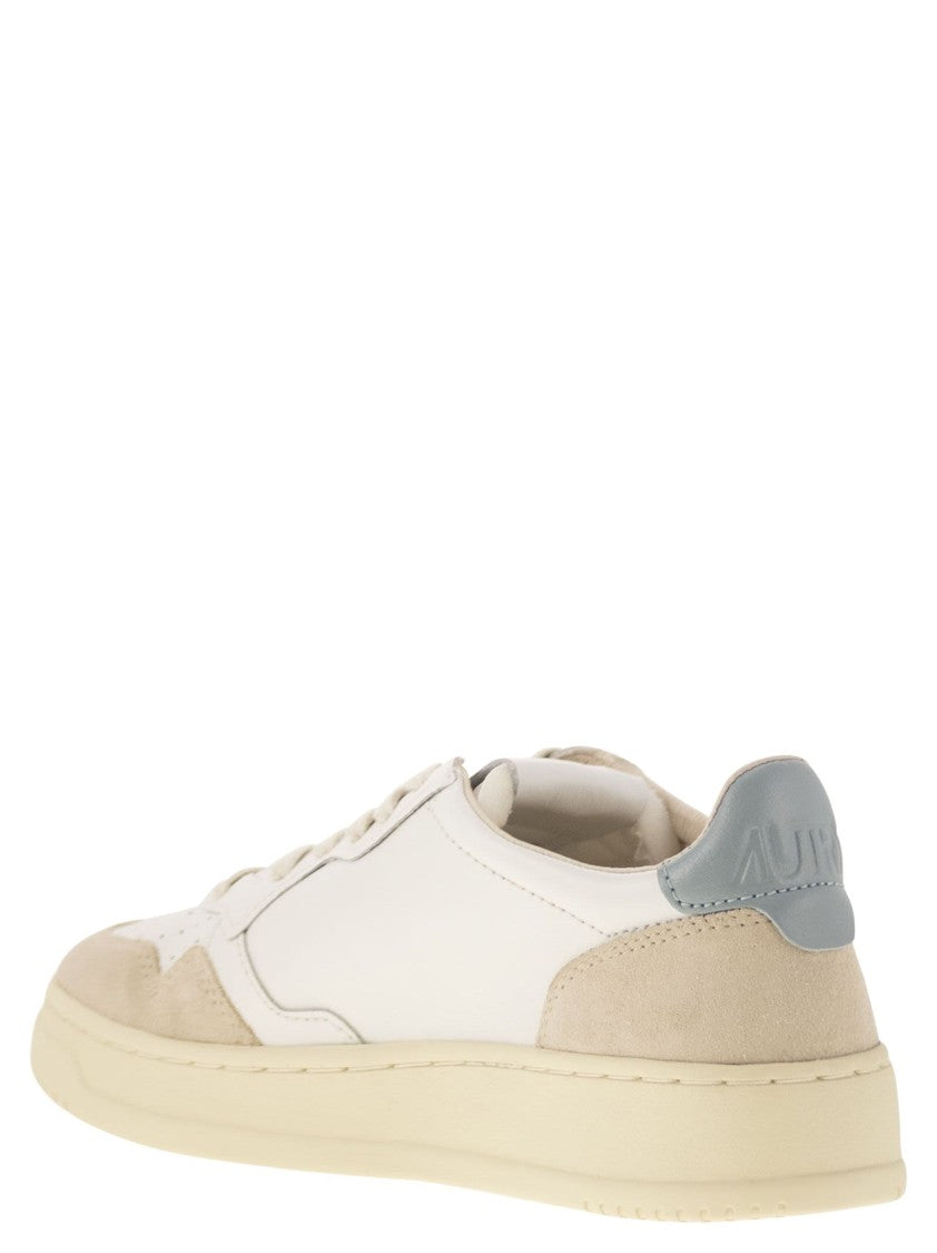 Autry Medalist Low - Leather And Suede Sneakers