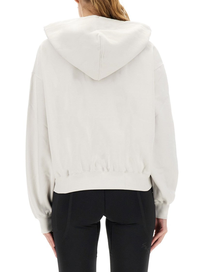 Y-3 Relaxed Fit Hooded Sweatshirt With Subtle Logo Detail