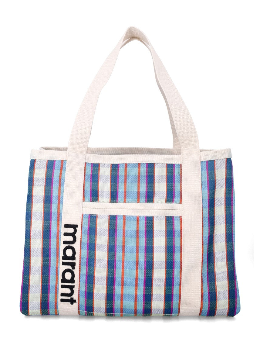 Isabel Marant Darwen Striped Shoulder Tote