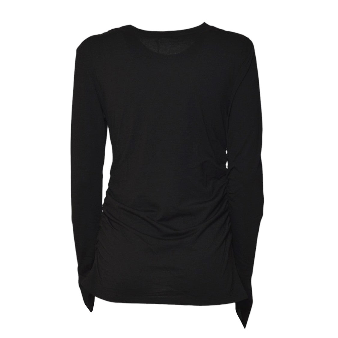 Our Legacy Long-Sleeve Fitted Black Sweater With Ruched Detailing