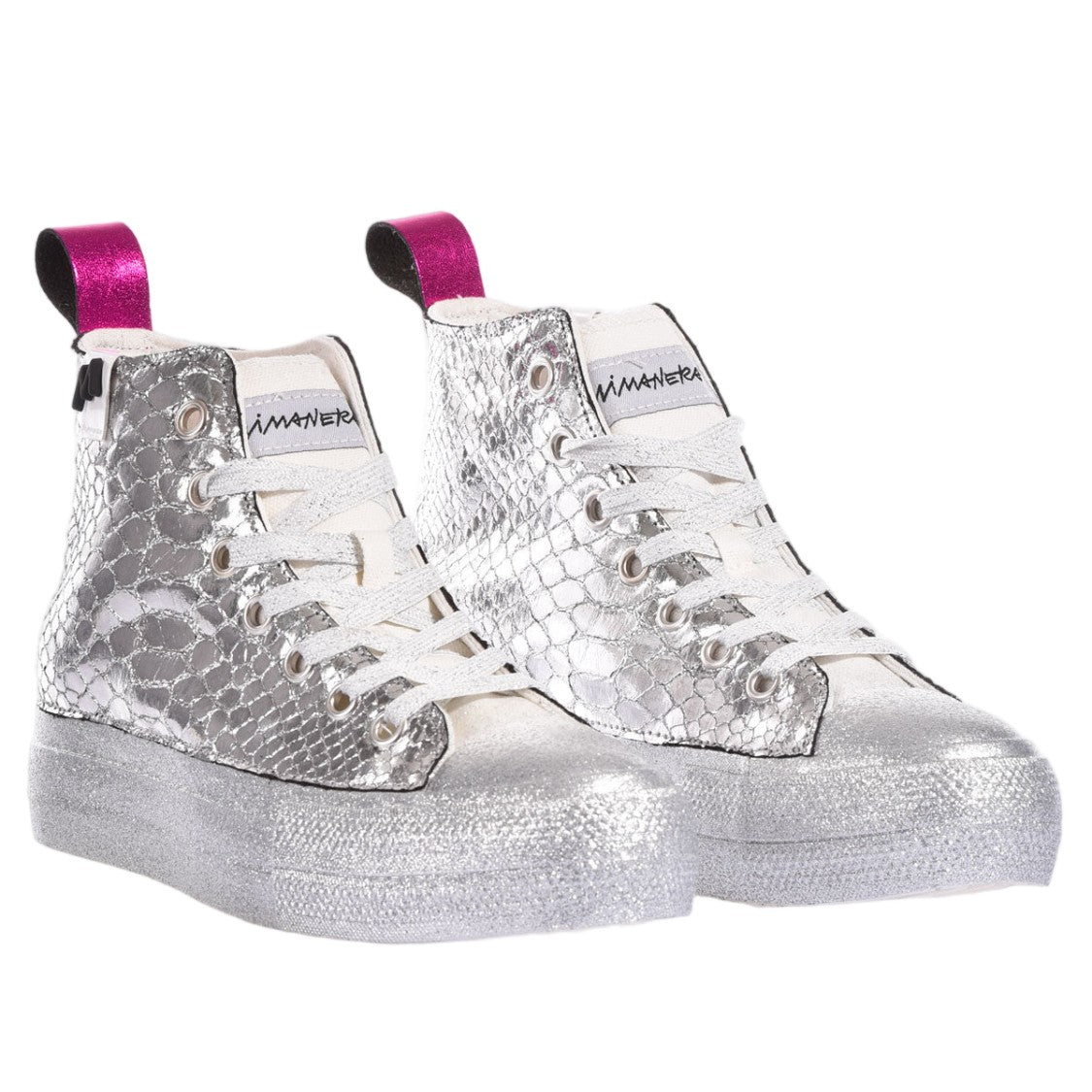 Mimanera Snake Handcrafted Individual Metal Masterpiece Sneakers